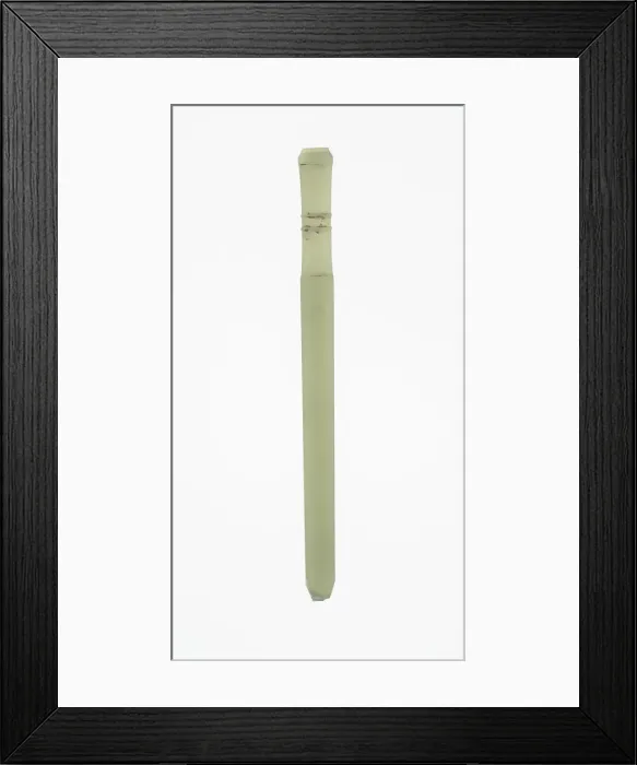 Framed Print : Handle-Shaped Jade, Shang or Western Zhou dynasty, 2nd-early 1st millennium B. C Framed Print : Handle-Shaped Jade, Shang or Western Zhou dynasty, 2nd-early 1st millennium B. C