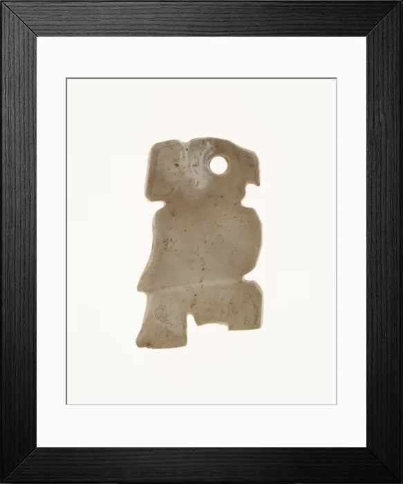 Framed Print : Bird Pendant, Shang period, 13th-11th century B. C. Creator: Unknown