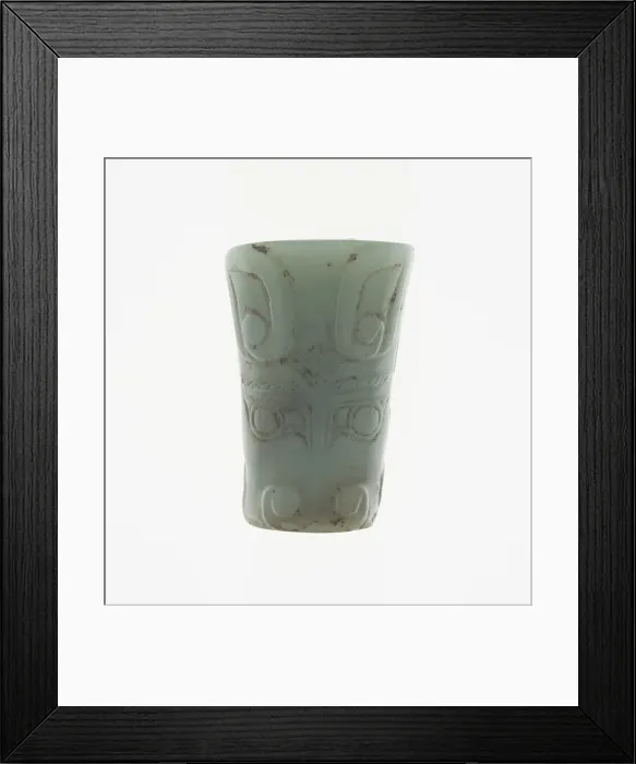 Framed Print : Bead with Animal Mask, Shang dynasty (c. 1600-1046 BC), 13th-11th century B. C Framed Print : Bead with Animal Mask, Shang dynasty (c. 1600-1046 BC), 13th-11th century B. C