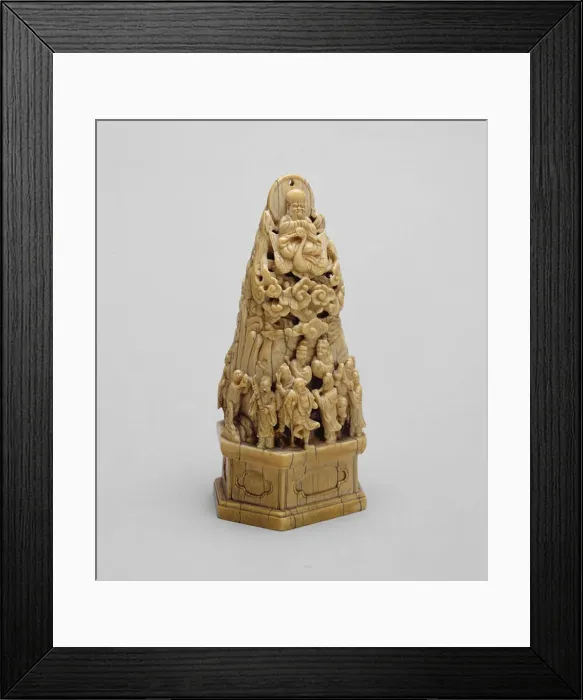 Framed Print : Miniature Mountain with Shoulao (God of Longevity)... Ming dynasty (1368-1644) Framed Print : Miniature Mountain with Shoulao (God of Longevity)... Ming dynasty (1368-1644)