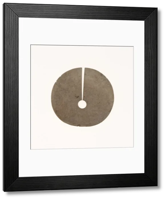 Framed Print : Slit Ring (jue), Neolithic period, 4th / 3rd millennium B. C. Creator: Unknown Framed Print : Slit Ring (jue), Neolithic period, 4th / 3rd millennium B. C. Creator: Unknown