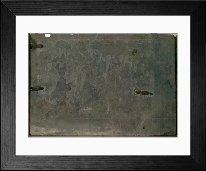 Framed Print : Panels from a Funerary Couch (Guanchuang), Northern Wei dynasty (386-535); c. 525 Framed Print : Panels from a Funerary Couch (Guanchuang), Northern Wei dynasty (386-535); c. 525