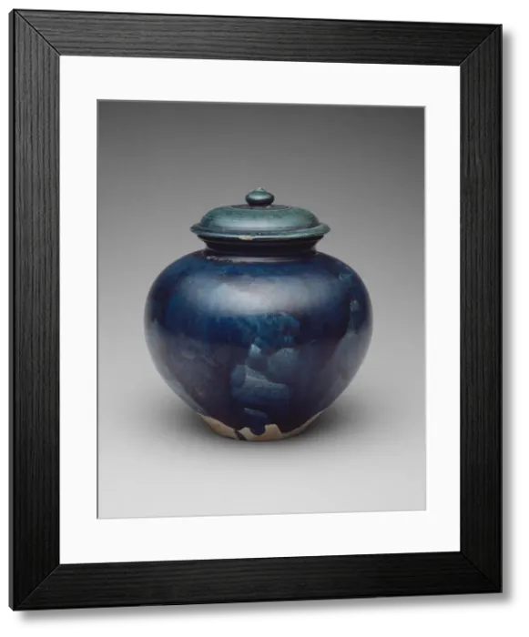 Framed Print : Jar with Cover, Tang dynasty (618-906), first half of 8th century. Creator: Unknown Framed Print : Jar with Cover, Tang dynasty (618-906), first half of 8th century. Creator: Unknown