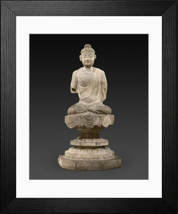 Framed Print : Buddha, Tang dynasty (A. D. 618-907), c. 725 / 50. Creator: Unknown Framed Print : Buddha, Tang dynasty (A. D. 618-907), c. 725 / 50. Creator: Unknown