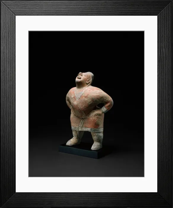 Framed Print : Entertainer (Tomb Figure), Northern dynasties, 6th century. Creator: Unknown Framed Print : Entertainer (Tomb Figure), Northern dynasties, 6th century. Creator: Unknown
