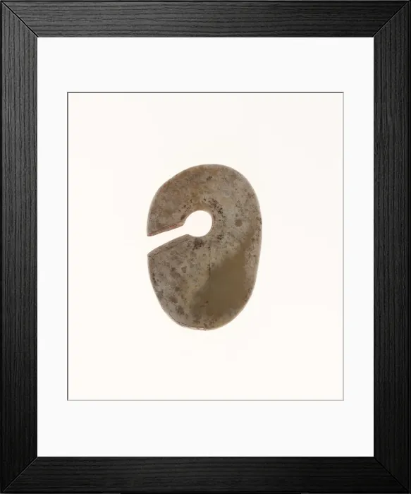 Framed Print : Slit Oval Ring (jue), Neolithic period, 5th / 4th millennium B. C. Creator: Unknown Framed Print : Slit Oval Ring (jue), Neolithic period, 5th / 4th millennium B. C. Creator: Unknown