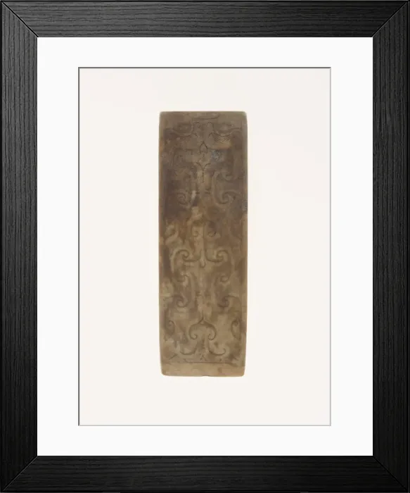 Framed Print : Scabbard Slide, Western Han dynasty (206 B. C. -A. D. 9). Creator: Unknown Framed Print : Scabbard Slide, Western Han dynasty (206 B. C. -A. D. 9). Creator: Unknown