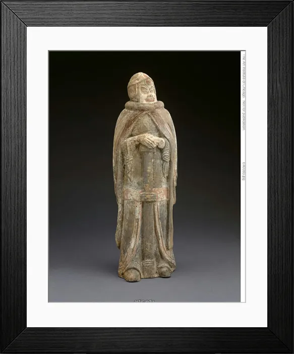Framed Print : Military Official with Long Sword, Northern Wei dynasty (386-535), c. 500 / 525 Framed Print : Military Official with Long Sword, Northern Wei dynasty (386-535), c. 500 / 525
