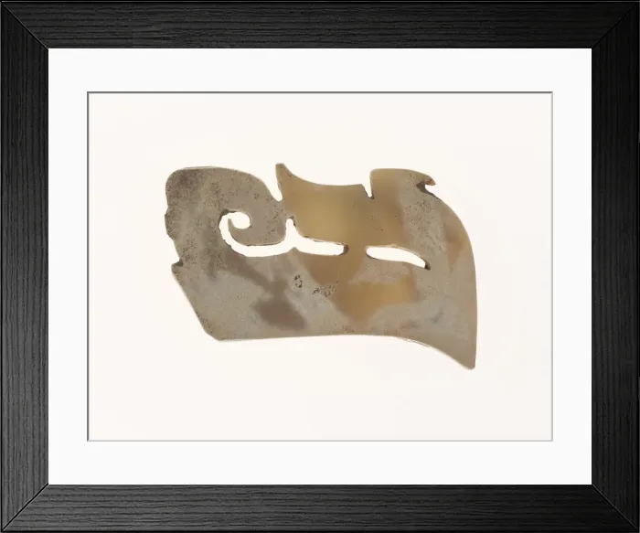 Framed Print : Openwork Ornament, late Neolithic period, 3rd millennium B. C. or early Shang period Framed Print : Openwork Ornament, late Neolithic period, 3rd millennium B. C. or early Shang period