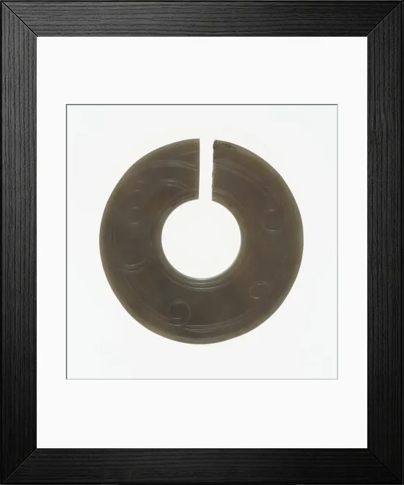 Framed Print : Slit Ring (jue), Early Eastern Zhou period, 8th-7th century B. C. Creator: Unknown