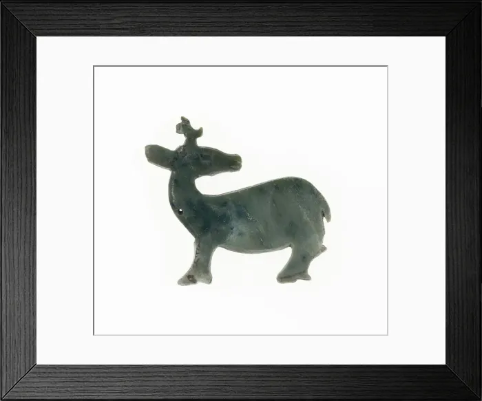 Framed Print : Stag Pendant, Western Zhou period, 11th / 10th century B. C. Creator: Unknown Framed Print : Stag Pendant, Western Zhou period, 11th / 10th century B. C. Creator: Unknown
