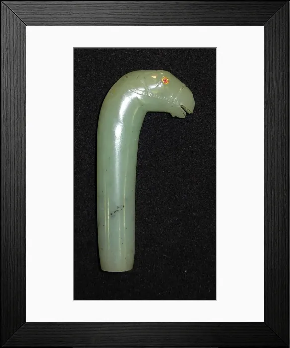 Framed Print : Knife Hilt with Horse-Head Pommel, , 18th century. Creator: Unknown Framed Print : Knife Hilt with Horse-Head Pommel, , 18th century. Creator: Unknown