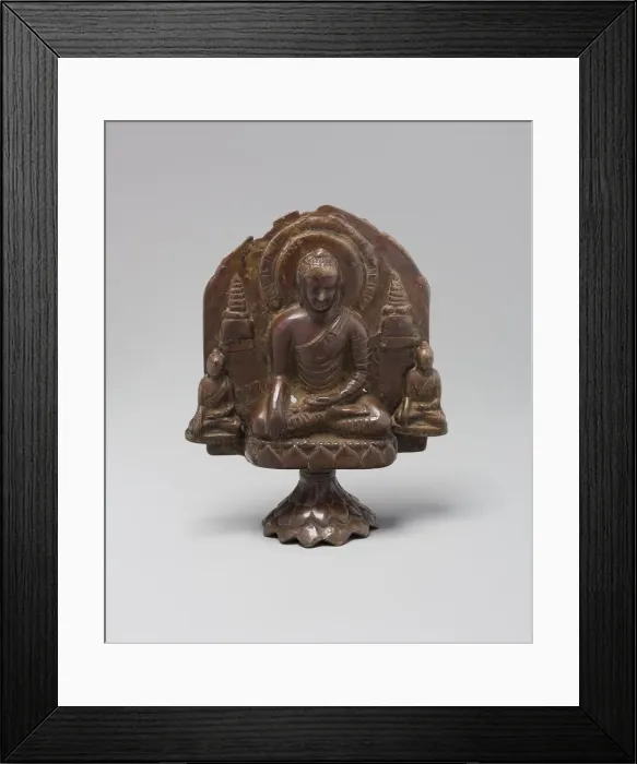 Framed Print : Buddha Calling the Earth to Witness (Bhumisparshamudra), Pala period, 8th / 10th century Framed Print : Buddha Calling the Earth to Witness (Bhumisparshamudra), Pala period, 8th / 10th century