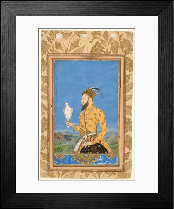 Framed Print : Portrait of Prince Azam Shah, late 17th / early 18th century. Creator: Unknown Framed Print : Portrait of Prince Azam Shah, late 17th / early 18th century. Creator: Unknown