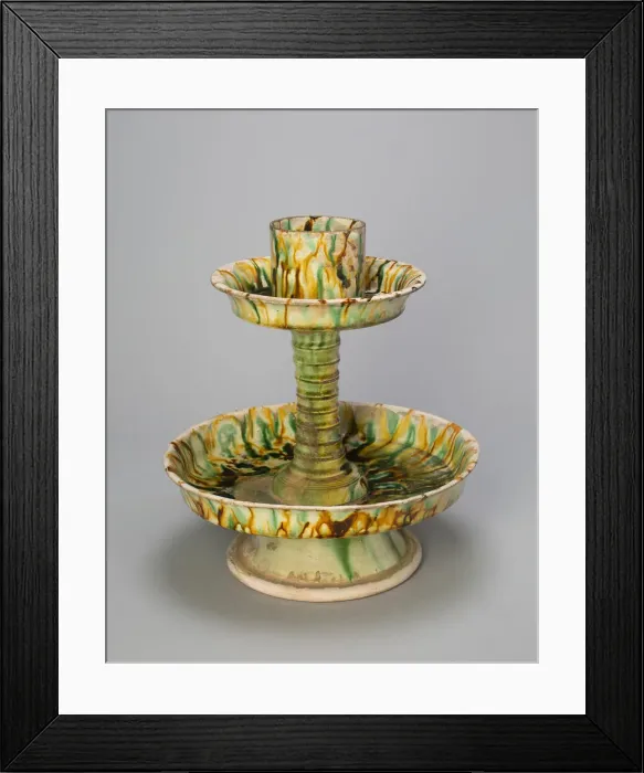 Framed Print : Candle Stand, Tang dynasty (618-907), first half of 8th century. Creator: Unknown Framed Print : Candle Stand, Tang dynasty (618-907), first half of 8th century. Creator: Unknown