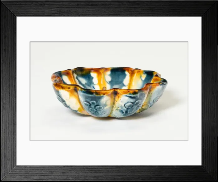 Framed Print : Lobed Bowl with Stylized Florets, Tang dynasty (618-906), first half of 8th century Framed Print : Lobed Bowl with Stylized Florets, Tang dynasty (618-906), first half of 8th century