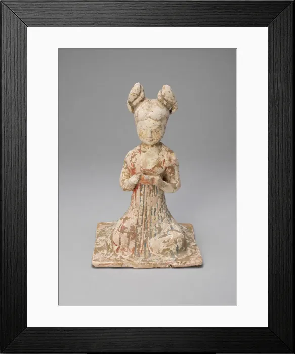 Framed Print : Female Musician, Tang dynasty (A. D. 618-907), late 7th / early 8th century Framed Print : Female Musician, Tang dynasty (A. D. 618-907), late 7th / early 8th century