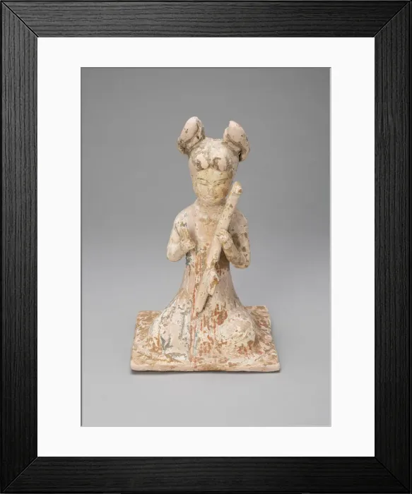 Framed Print : Female Musician, Tang dynasty (A. D. 618-907), late 7th / early 8th century Framed Print : Female Musician, Tang dynasty (A. D. 618-907), late 7th / early 8th century