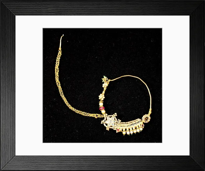 Framed Print : Nose Ring (Nath), 19th century. Creator: Unknown Framed Print : Nose Ring (Nath), 19th century. Creator: Unknown