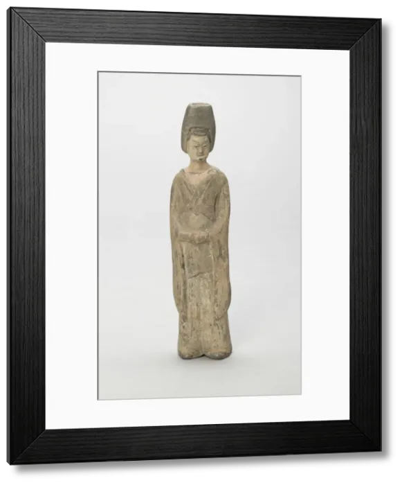 Framed Print : Standing Attendant, Style of Nothern Wei, early 6th century. Creator: Unknown Framed Print : Standing Attendant, Style of Nothern Wei, early 6th century. Creator: Unknown