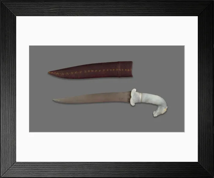 Framed Print : Dagger with Horse-Head Pommel, 17th / 18th century. Creator: Unknown Framed Print : Dagger with Horse-Head Pommel, 17th / 18th century. Creator: Unknown
