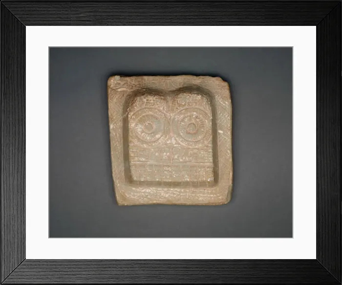 Framed Print : Buddhas Footprints (Buddhapada), c. 2nd / 3rd century. Creator: Unknown Framed Print : Buddhas Footprints (Buddhapada), c. 2nd / 3rd century. Creator: Unknown