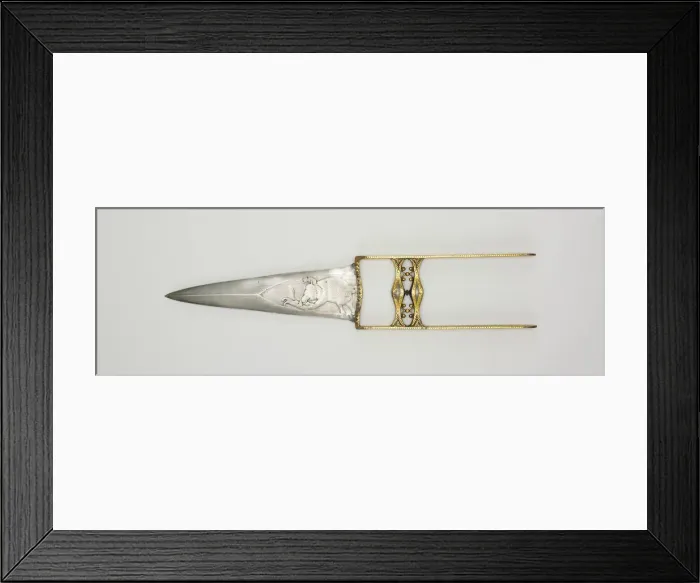 Framed Print : Dagger (Katar), 17th century. Creator: Unknown Framed Print : Dagger (Katar), 17th century. Creator: Unknown