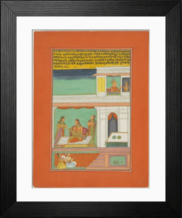 Framed Print : Ragini Patmanjari, Page from a Jaipur Ragamala Set, 1750 / 70. Creator: Unknown Framed Print : Ragini Patmanjari, Page from a Jaipur Ragamala Set, 1750 / 70. Creator: Unknown