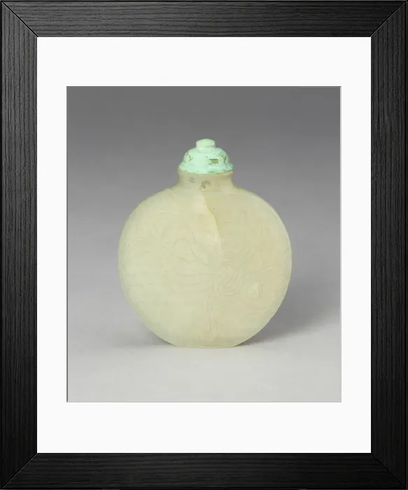 Framed Print : Snuff Bottle with Tied Ribbons, Late 18th century. Creator: Unknown Framed Print : Snuff Bottle with Tied Ribbons, Late 18th century. Creator: Unknown