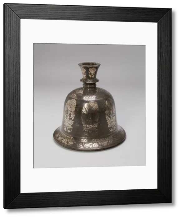 Framed Print : Bell-Shaped Huqqa Base with Floral Design, 18th / 19th century. Creator: Unknown Framed Print : Bell-Shaped Huqqa Base with Floral Design, 18th / 19th century. Creator: Unknown