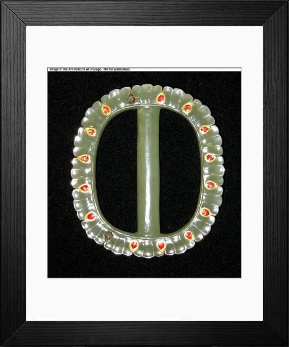 Framed Print : Buckle with Incised Petal Pattern, 17th / 18th century. Creator: Unknown Framed Print : Buckle with Incised Petal Pattern, 17th / 18th century. Creator: Unknown