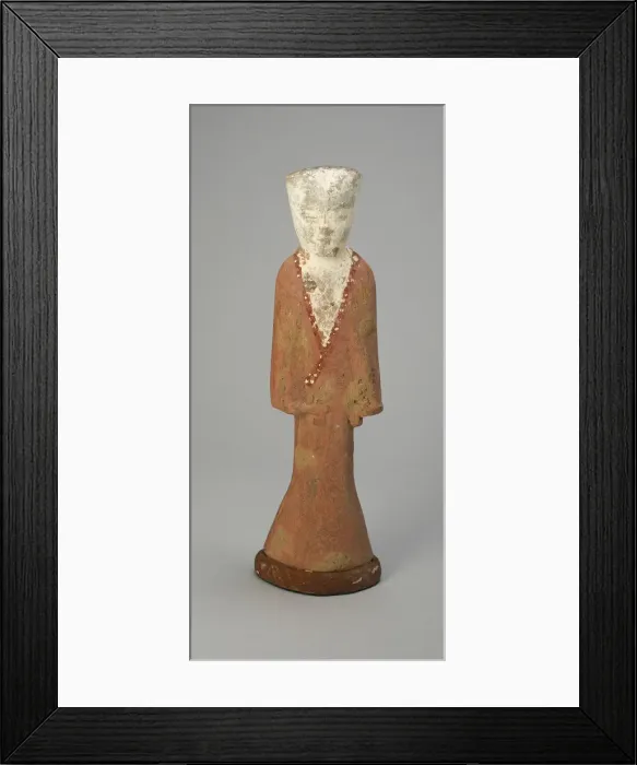 Framed Print : Female Attendant (Tomb Figurine), Western Han dynasty (206 B. C. -A. D. 9), c. 2nd century B Framed Print : Female Attendant (Tomb Figurine), Western Han dynasty (206 B. C. -A. D. 9), c. 2nd century B
