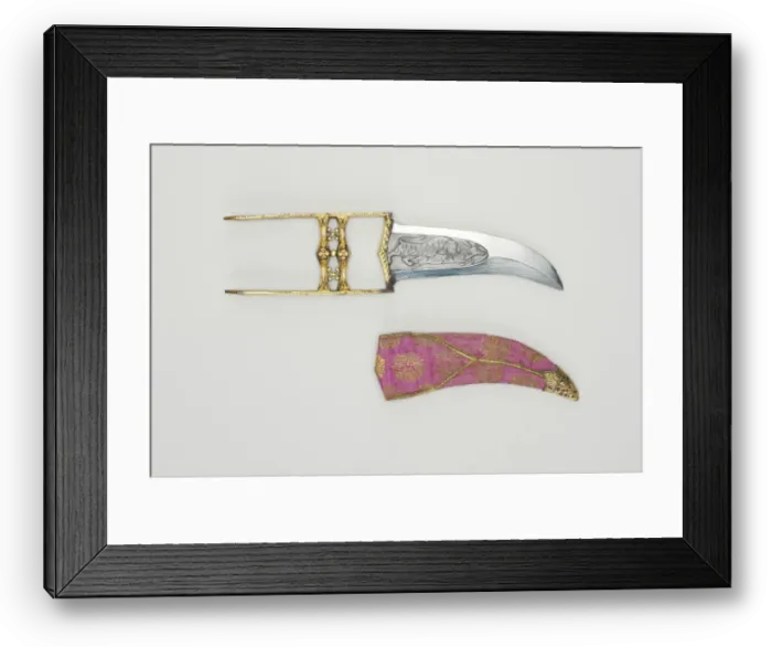 Framed Print : Dagger (Katar), 18th century. Creator: Unknown Framed Print : Dagger (Katar), 18th century. Creator: Unknown