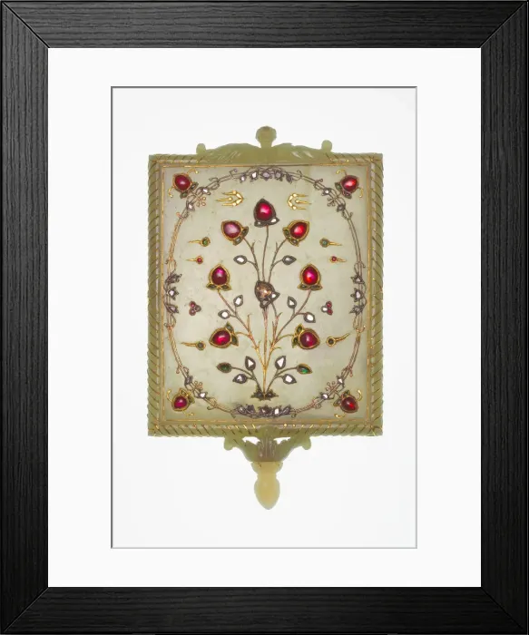Framed Print : Mirror Frame with Tree of Life Motif, 17th / 18th century. Creator: Unknown Framed Print : Mirror Frame with Tree of Life Motif, 17th / 18th century. Creator: Unknown