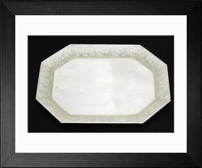 Framed Print : Octagonal Serving Platter, , 18th century. Creator: Unknown Framed Print : Octagonal Serving Platter, , 18th century. Creator: Unknown