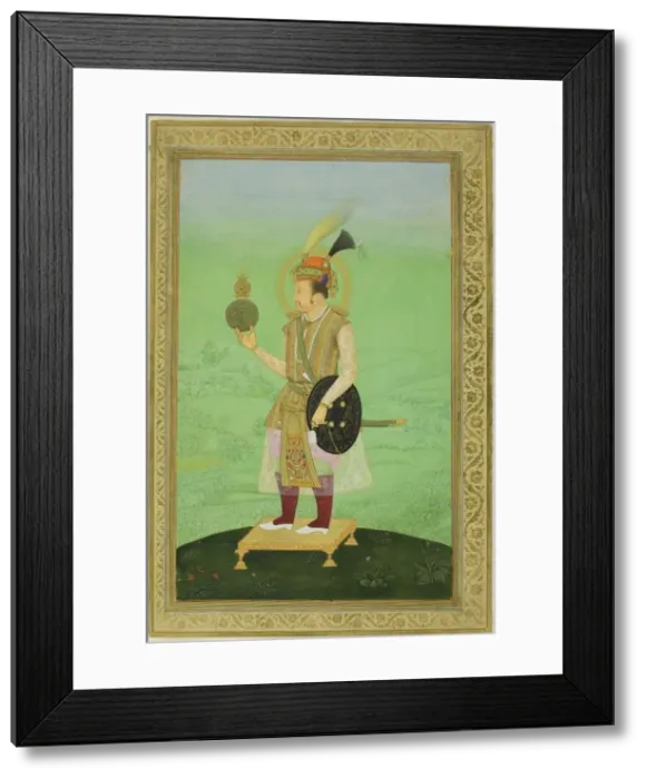 Framed Print : Portrait of Emperor Jahangir, c. 1800. Creator: Unknown Framed Print : Portrait of Emperor Jahangir, c. 1800. Creator: Unknown