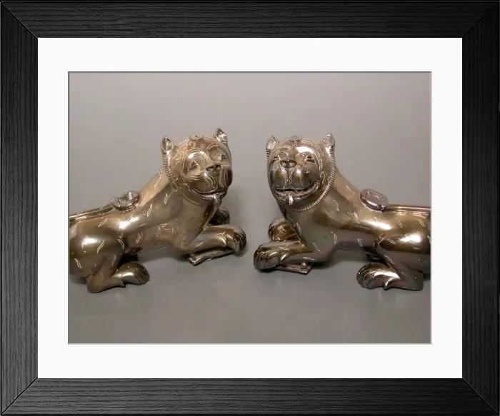 Framed Print : Lion Fittings for a Throne, 18th century. Creator: Unknown Framed Print : Lion Fittings for a Throne, 18th century. Creator: Unknown