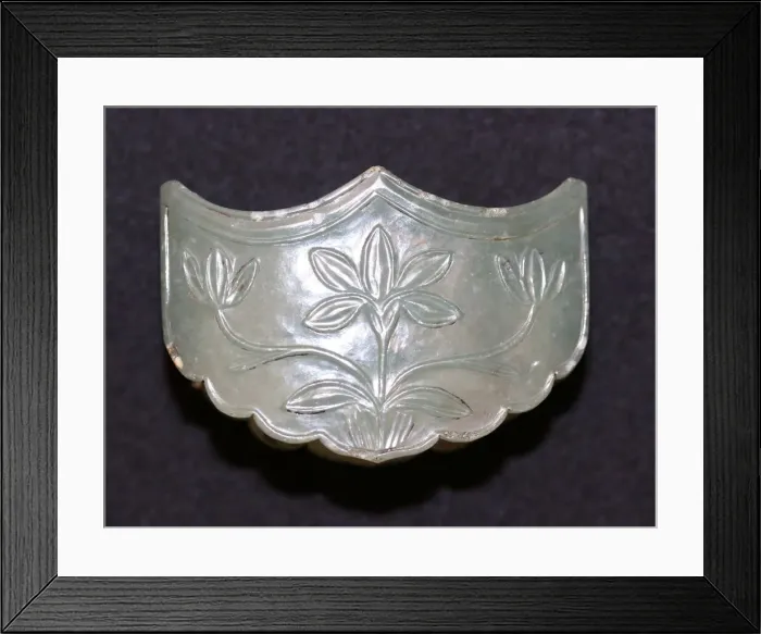 Framed Print : Sword Guard with Floral Design, , 18th century. Creator: Unknown Framed Print : Sword Guard with Floral Design, , 18th century. Creator: Unknown