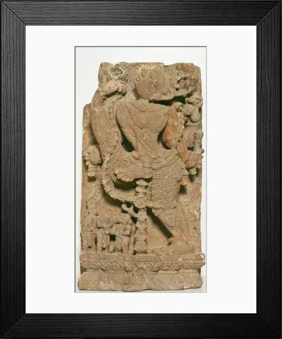 Framed Print : God Vishnu Measures the Universe in Three Strides (Trivikrama), About 12th century Framed Print : God Vishnu Measures the Universe in Three Strides (Trivikrama), About 12th century