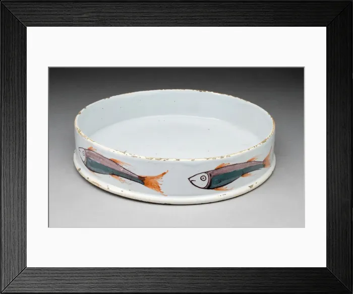 Framed Print : Char Pot, Liverpool, 1750 / 70. Creator: Old Haymarket Pottery Framed Print : Char Pot, Liverpool, 1750 / 70. Creator: Old Haymarket Pottery