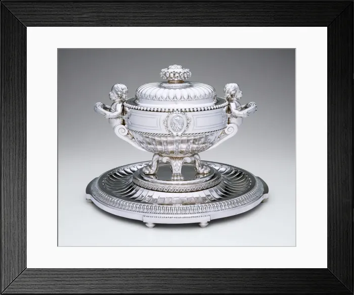 Framed Print : Tureen and Stand, France, 1773 / 74. Creators: Jean-Francoise Dapcher Framed Print : Tureen and Stand, France, 1773 / 74. Creators: Jean-Francoise Dapcher