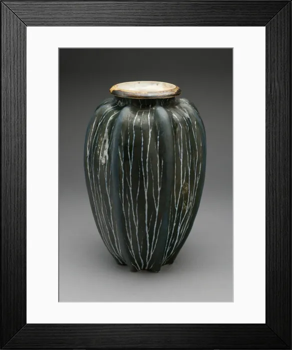 Framed Print : Vase, England, 1901. Creator: Martin Brothers Pottery Framed Print : Vase, England, 1901. Creator: Martin Brothers Pottery