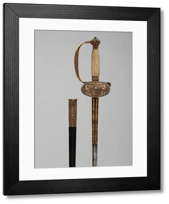 Framed Print : Court Sword and Scabbard, Paris, c. 1810. Creator: Martin-Guillaume Biennais Framed Print : Court Sword and Scabbard, Paris, c. 1810. Creator: Martin-Guillaume Biennais