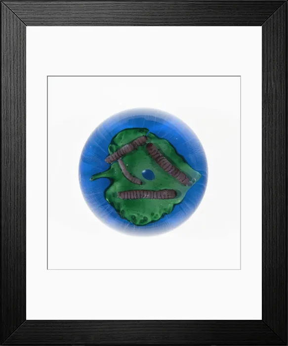 Framed Print : Paperweight, France, c. 1878. Creator: Monot, Pere et Fils Framed Print : Paperweight, France, c. 1878. Creator: Monot, Pere et Fils