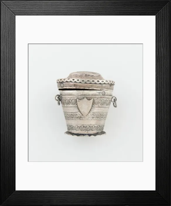 Framed Print : Sponge Box, Netherlands, c. 1848. Creator: Unknown Framed Print : Sponge Box, Netherlands, c. 1848. Creator: Unknown
