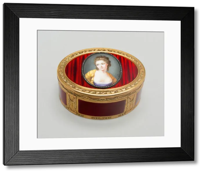 Framed Print : Snuff Box: Portrait of Duchess of Marlborough, Paris, c. 1775 Framed Print : Snuff Box: Portrait of Duchess of Marlborough, Paris, c. 1775