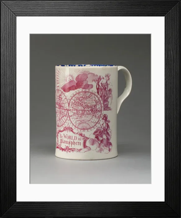 Framed Print : Tankard, Bristol, c. 1780. Creator: Unknown Framed Print : Tankard, Bristol, c. 1780. Creator: Unknown