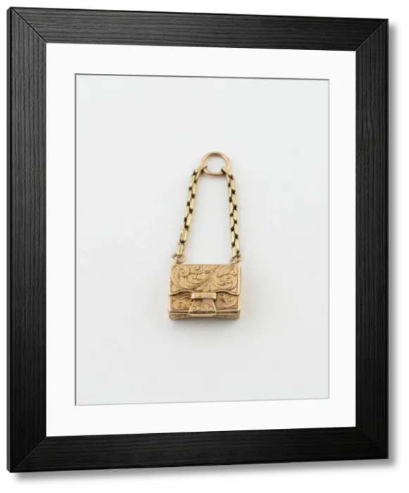 Framed Print : Keepsake in the Form of a Purse, England, c. 1850. Creator: Unknown
