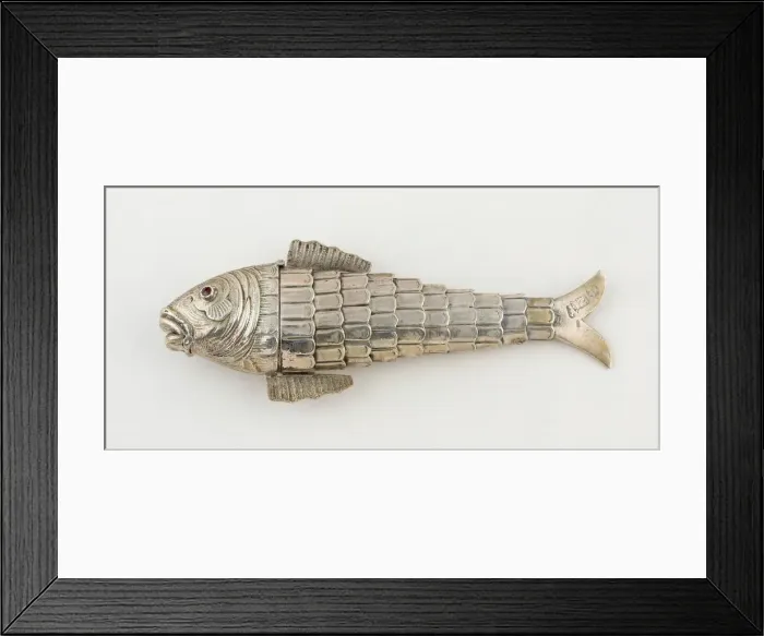 Framed Print : Box in the Form of a Fish, Netherlands, mid 19th century. Creator: Unknown Framed Print : Box in the Form of a Fish, Netherlands, mid 19th century. Creator: Unknown