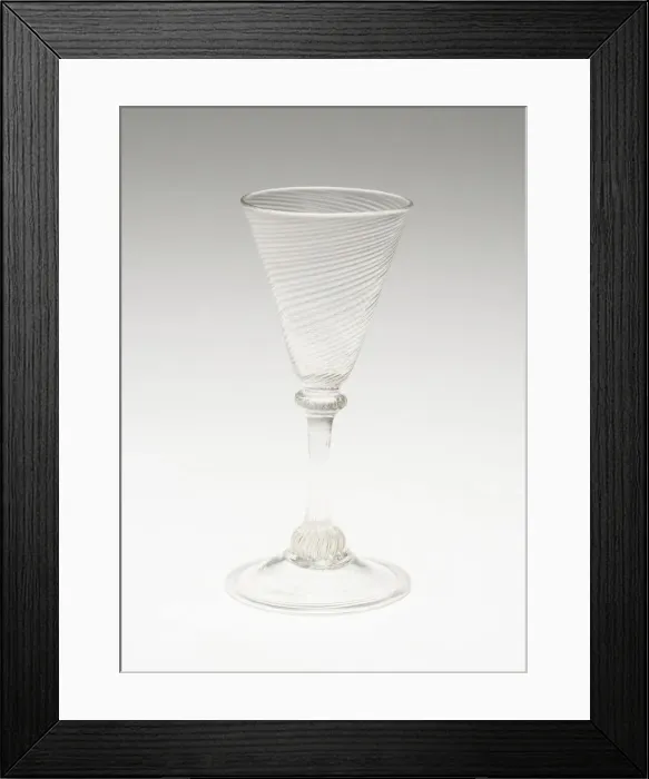 Framed Print : Wine Glass, Europe, 1700 / 50. Creator: Unknown Framed Print : Wine Glass, Europe, 1700 / 50. Creator: Unknown